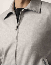 Castello d'Oro Suede-Trimmed Wool and Silk Jacket thumbnail 4